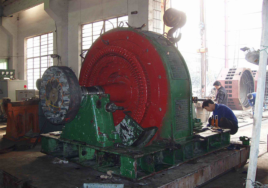 水泥厂1250kW电机维修保养